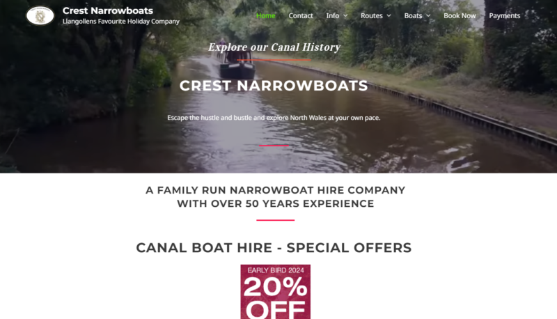 Crest narrow boats